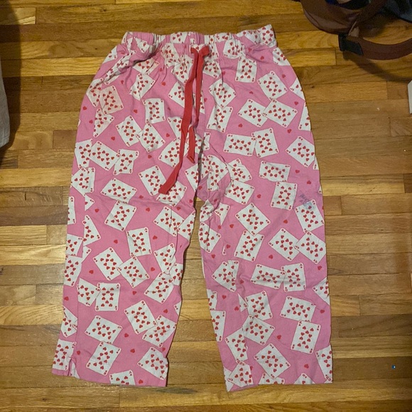 Deck of cards capris pyjama pants - Picture 1 of 3